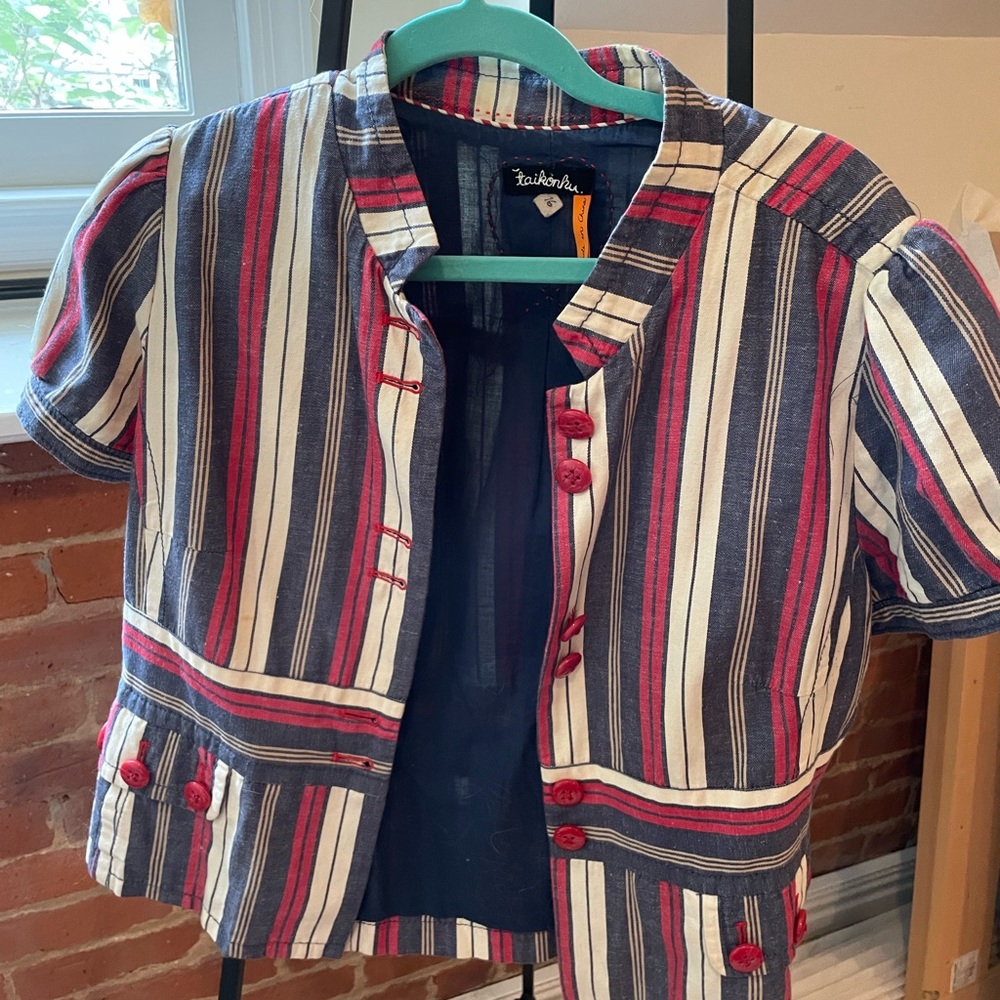 Anthropologie Short Sleeve Blazer